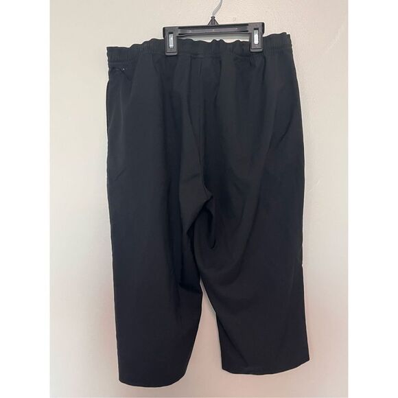 Reebok Black Cropped Pull On Jogging Athletic Pants sz M - Picture 5 of 7